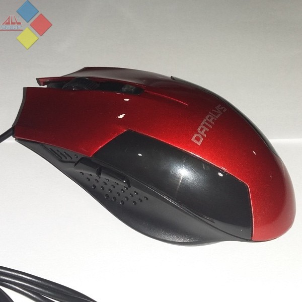 RATON OPTICO USB DATALVS DM401 ROJO / NEGRO